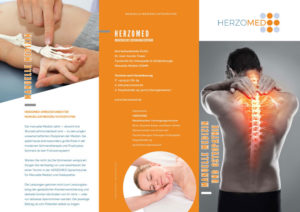 HERZOMED Manuelle Medizin Ostepathie Flyer