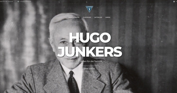 Hugo Junkers München Webseite