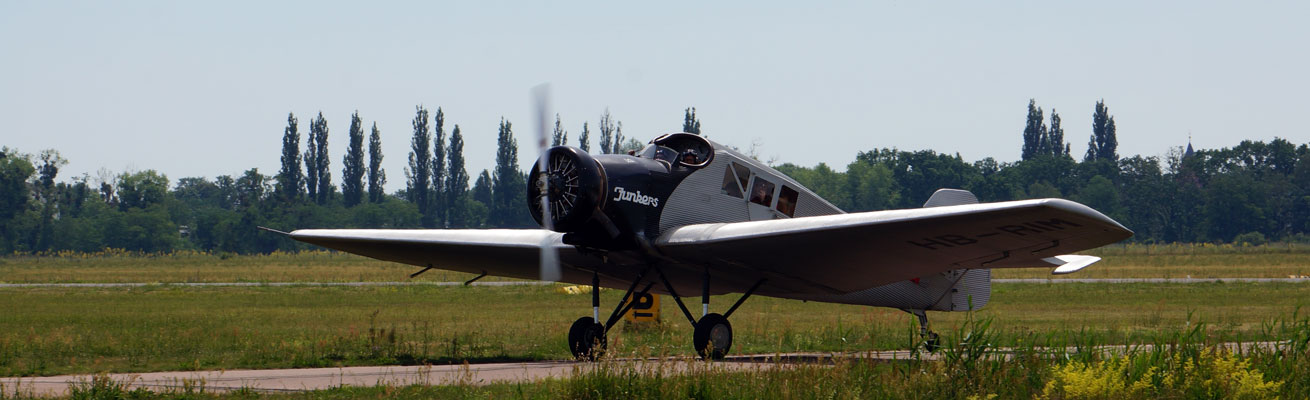 Junkers F 13 weltweit erste Ganz-Metall-Verkehrsflugzeug - Flugplatz Hugo Junkers am 25.06.2019 in Dessau