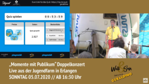 Wulli und Sonja Open-Air mit Playmobil Erlangen 05.07.2020