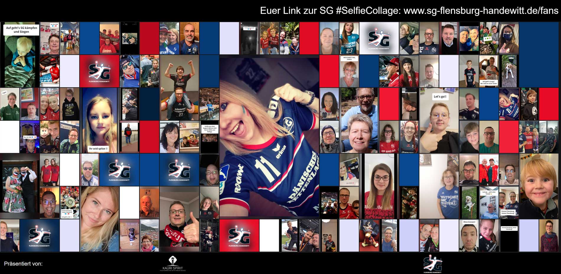 SG Flensburg-Handewitt vs. MT Melsungen Flensburg Fan-Collage 11.2020