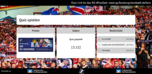 SG Flensburg-Handewitt vs. MT Melsungen Flensburg Fan-Quiz 11.2020