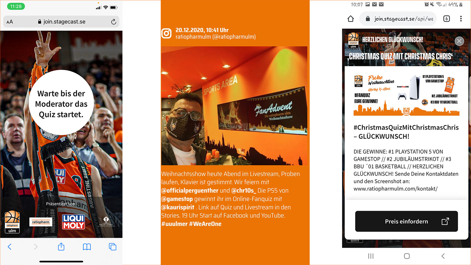 ratiopharm ulm Fan-Momente 01.2021