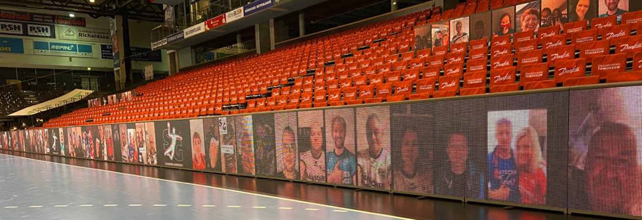 SG Flensburg-Handewitt Fan-Collage LED Banden 2021