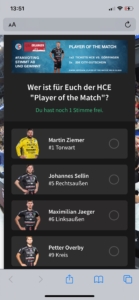HC Erlangen HBL Fan-Voting
