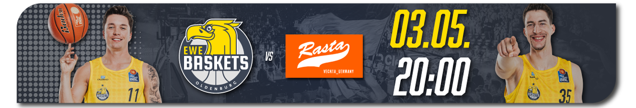 EWE Baskets Oldenburg vs. RASTA Vechta BBL Basketball Saison 2024-2025