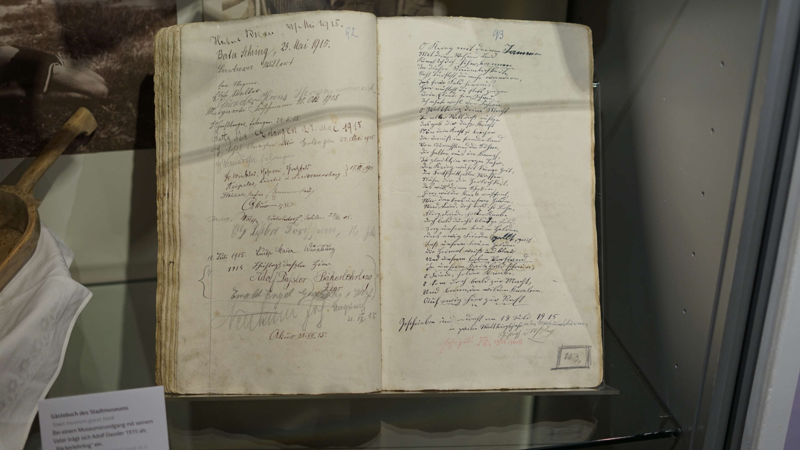 Gästebuch Stadtmuseum