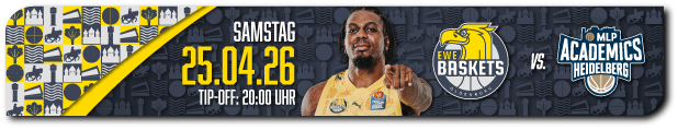 EWE Baskets Oldenburg vs. MLP Academics Heidelberg BBL Basketball Saison 2025-2026