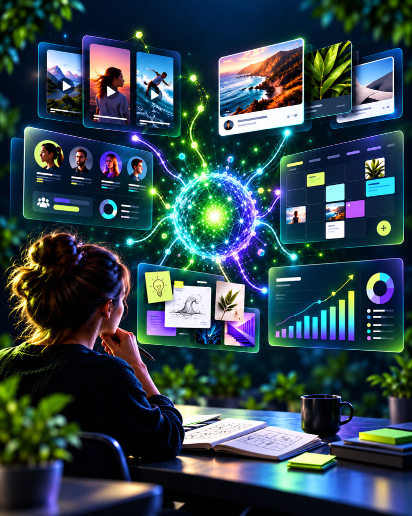 Kauri Spirit zeigt auf, wie generative KI für eine gute Social Media Strategie mit künstliche Intelligenz eingesetzt werden kann.